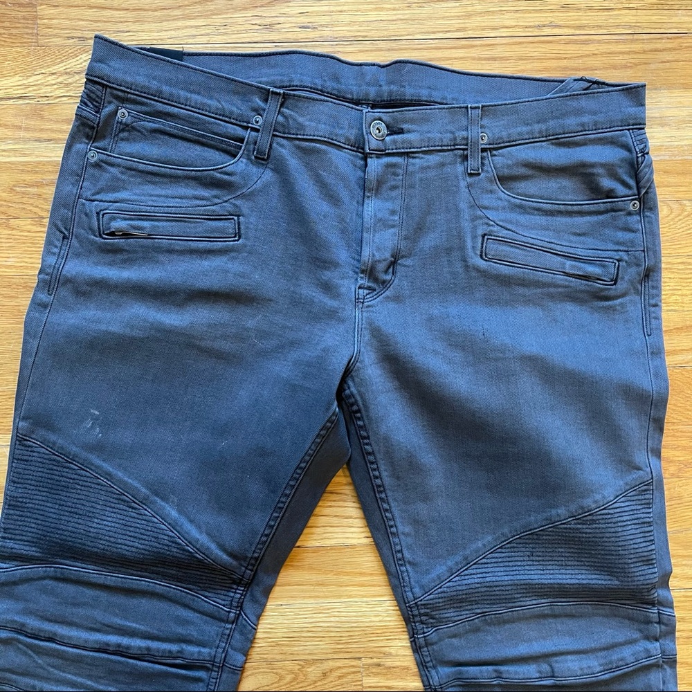 Men’s Hudson Jeans Grey Moto Denim
